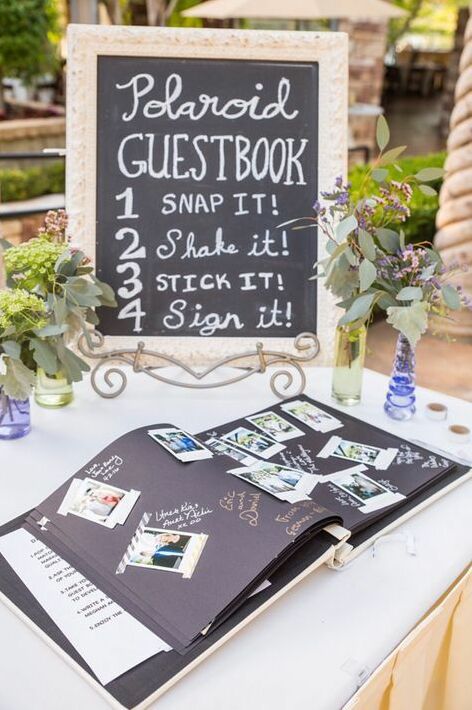 guest book, photos and wedding planning