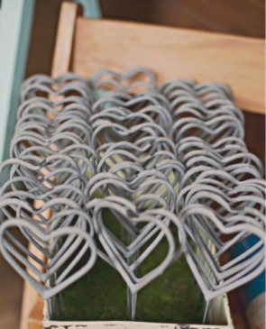 wedding sparklers and heart shaped sparklers