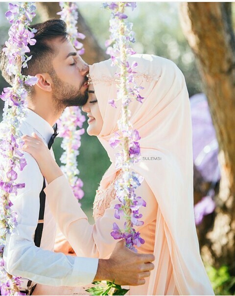 muslim couples, forever, white and dress design