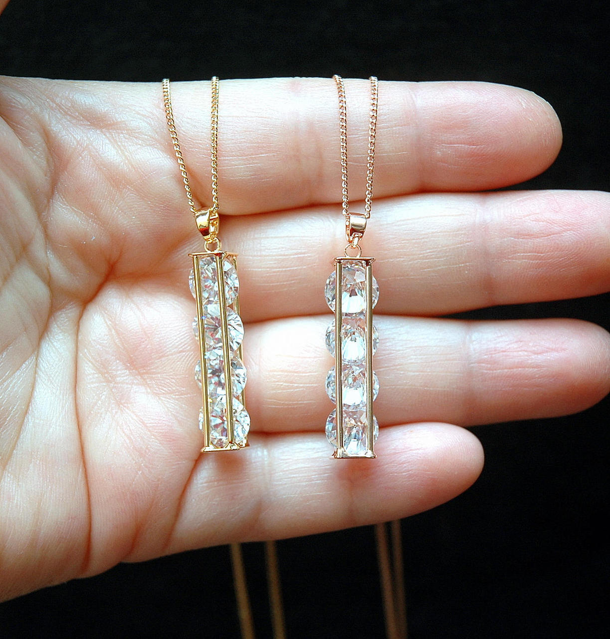 dainty necklace, boho bohemian, art deco necklace and crystal necklace