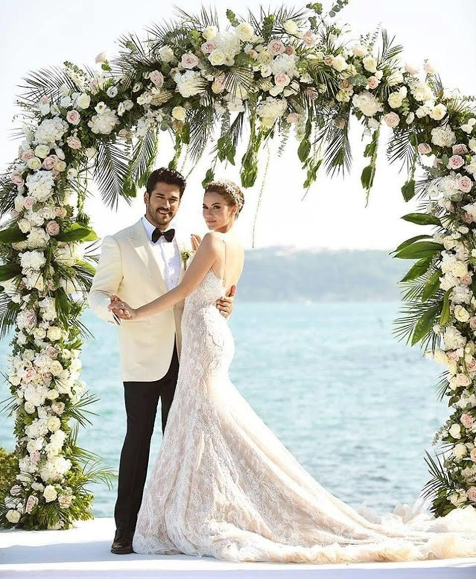 turk, turkish wedding, fahriye evcen and burak özcivit