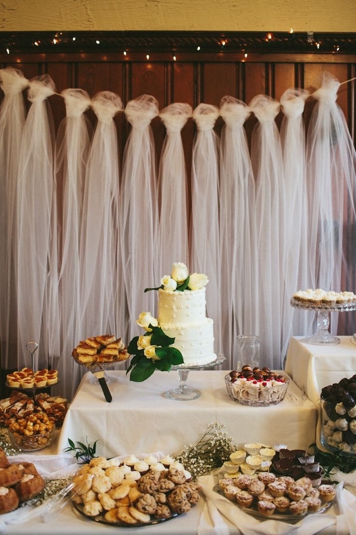 shower, decorations, party and tulle