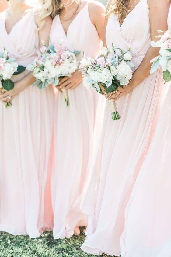 flowers, the perfect day, bridesmaids and dresses