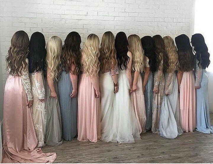 bridesmaids and dress