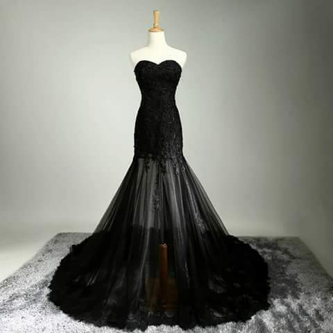 black and dress