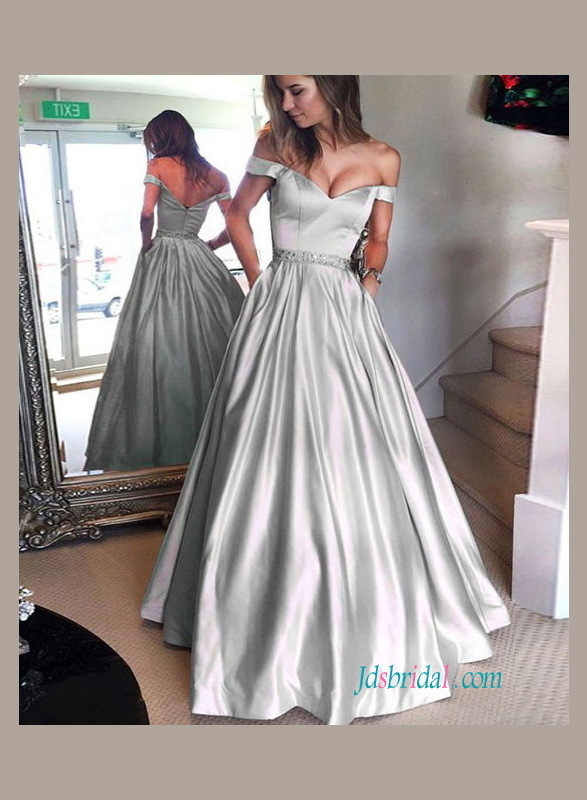 gray ball gown, bridal gowns, simple wedding gowns and grey wedding dress