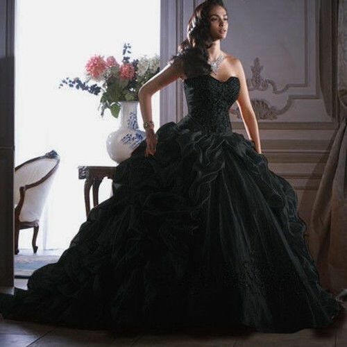 beautiful, pretty, vestido negro and black