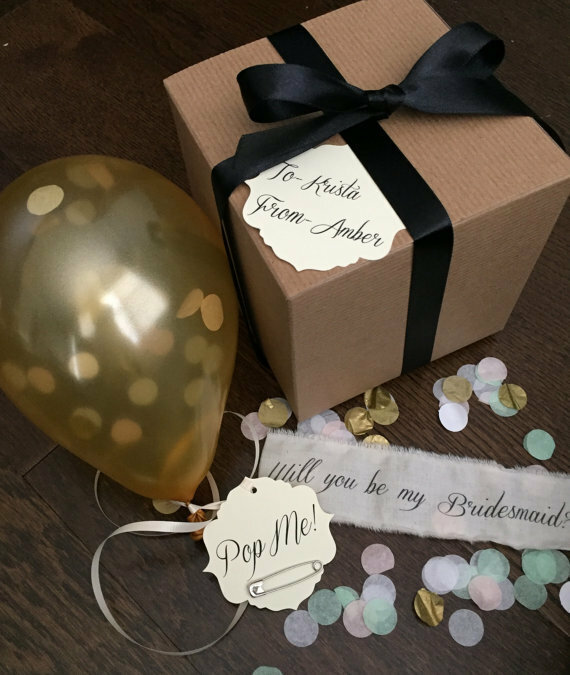 diy, pop me, be my bridesmaid and bride