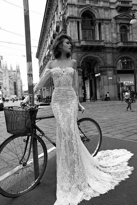 black, white and bride