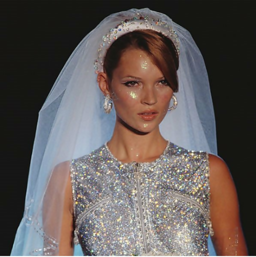 supermodel, model, 90's and wedding dress