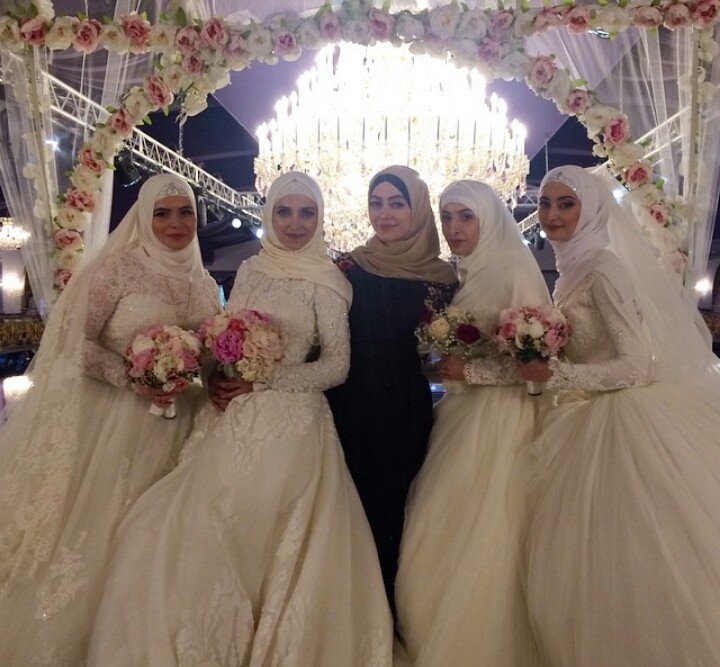 chechen, chechenka, bride and hijab