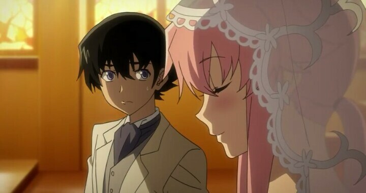 future diary, yukiteru amano and mirai nikki