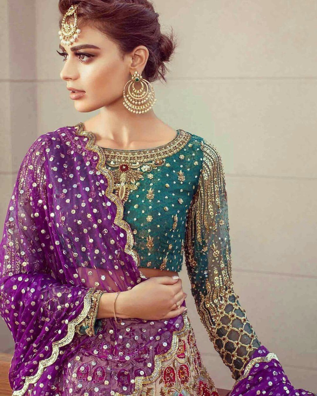 model, indian, wedding dress and bride