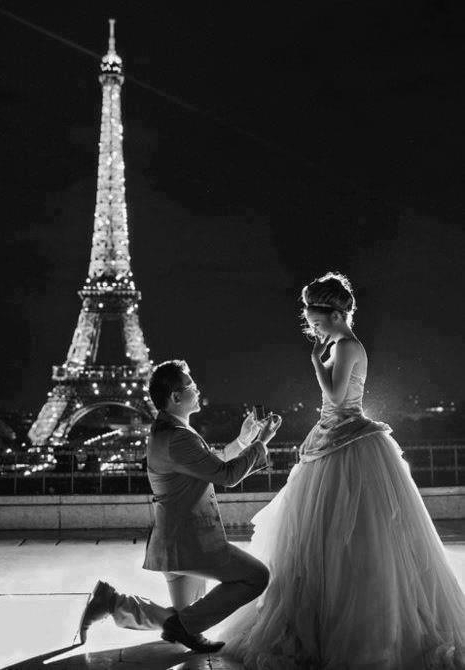 couple, eiffel tower, romantic and marry me