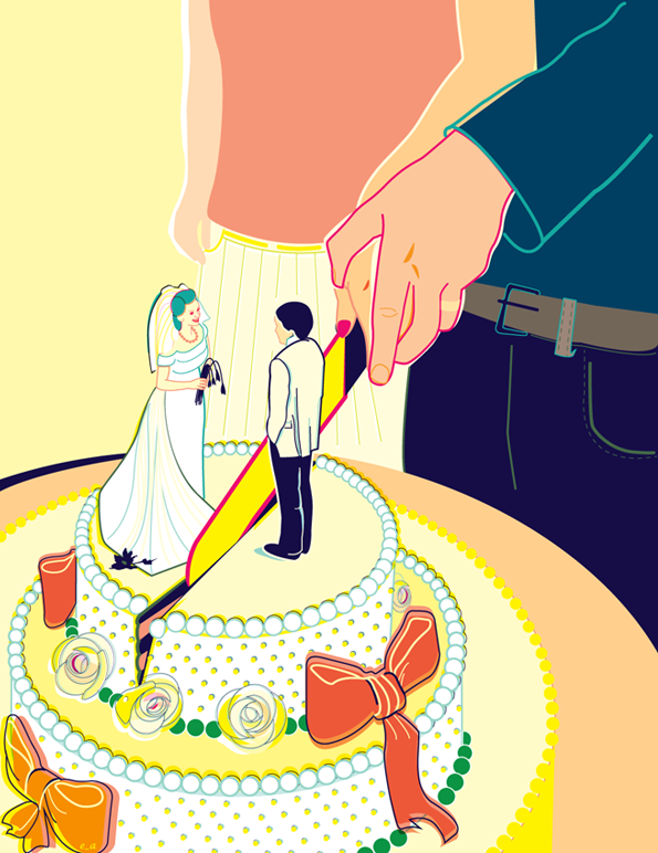 cake, couple, wedding cake and saying