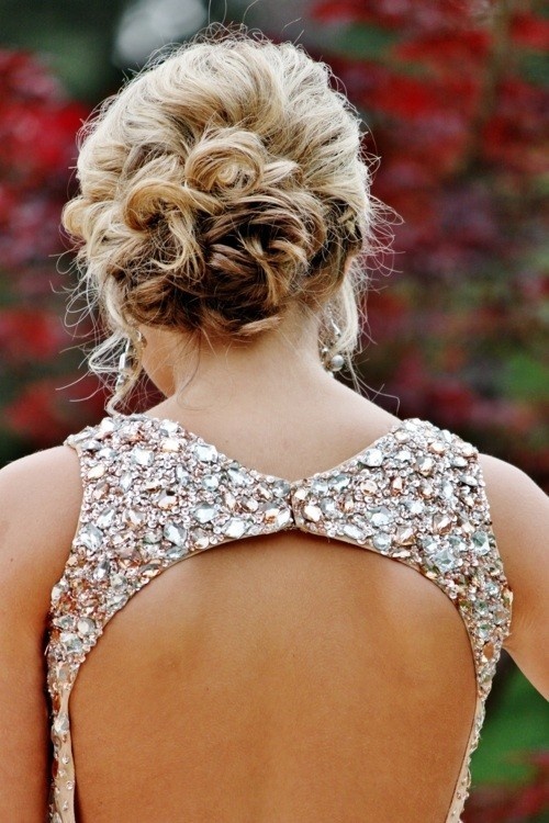 curls, pretty, Prom and updo
