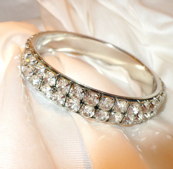 bling, vintage bracelet, bridal bracelet and vintage jewelry