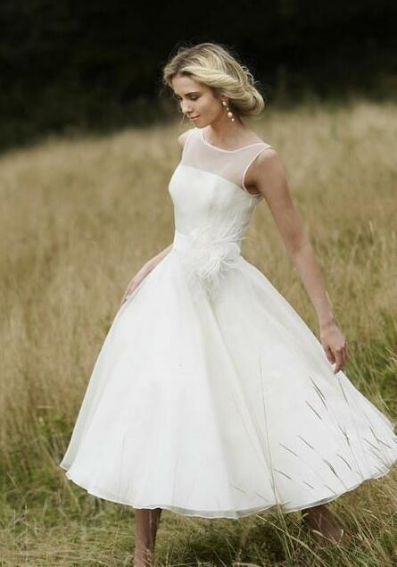 beauty, simple and white dress