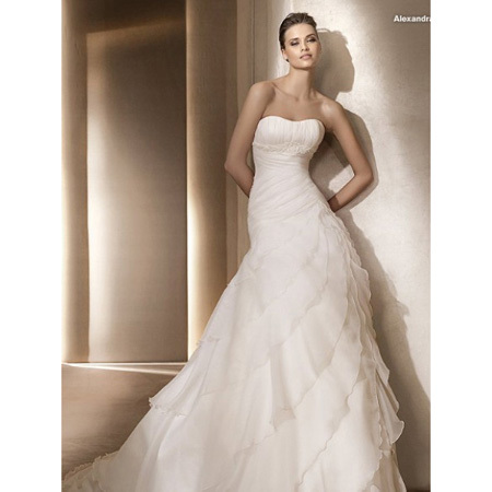 tiered wedding dresses