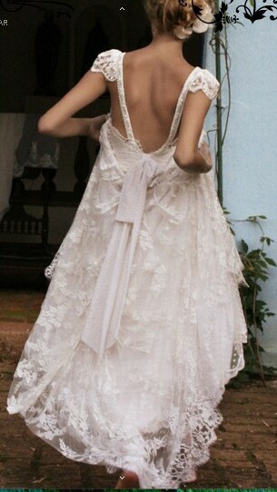 vintage, open back and dress