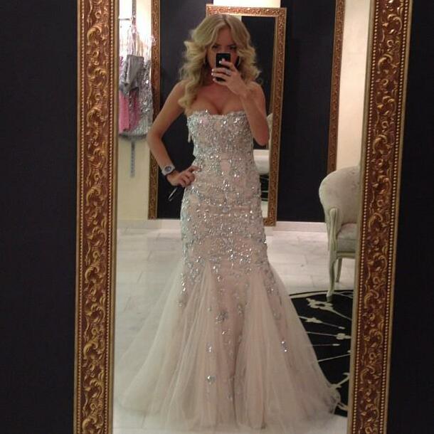 silver, mirror, gown and gorgeous