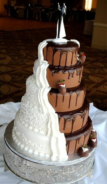 wedding cake, cake and strawberry