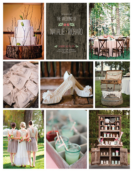 wedding invitations and park wedding