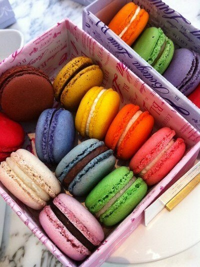 white, dress and sweet.macaroons