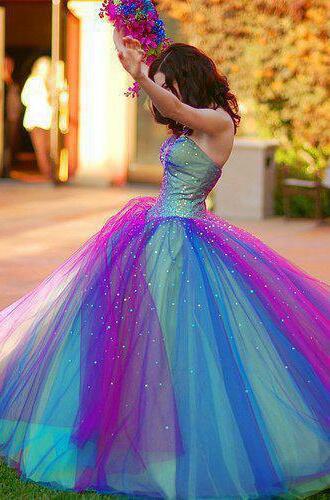 girl, blue and Prom