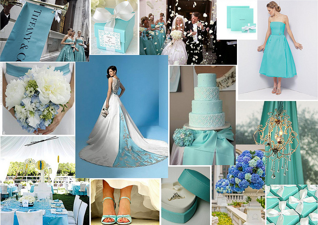 inspiration board, tiffany, eggshell and blue