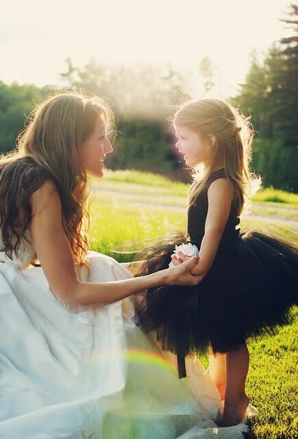 black, bride and L