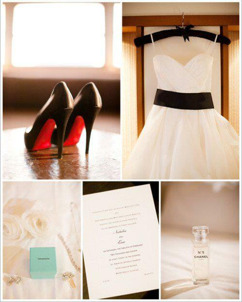 parfume, dress, shoes and ring