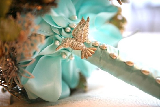 bridal, hummingbird and turquoise