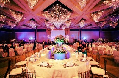 pink, party and hall