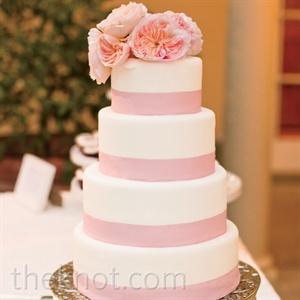 pink wedding cake