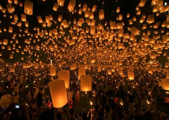 light, festival and thailand