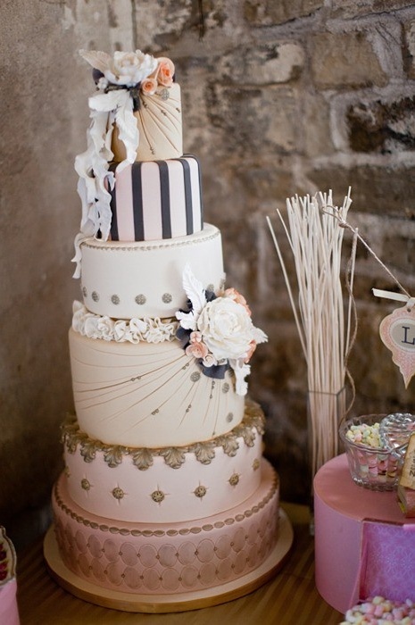 pink, orange, beautiful and cake