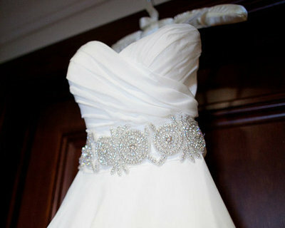 white, bustier and elegant