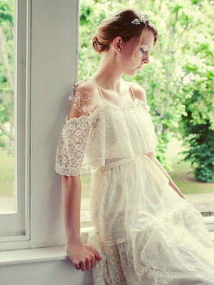 dress, casual wedding dress and romantic
