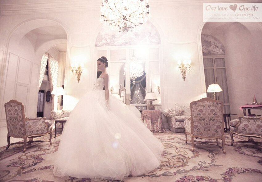 wedding dress, dress, model and style