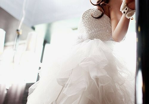 gown, dress and organza