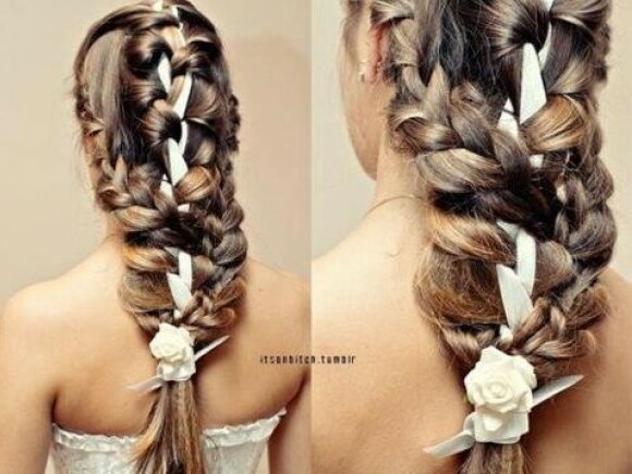 beautiful, hairstyle and braid