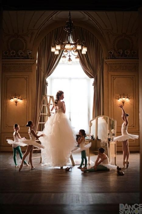 ballerina, ballet and bride