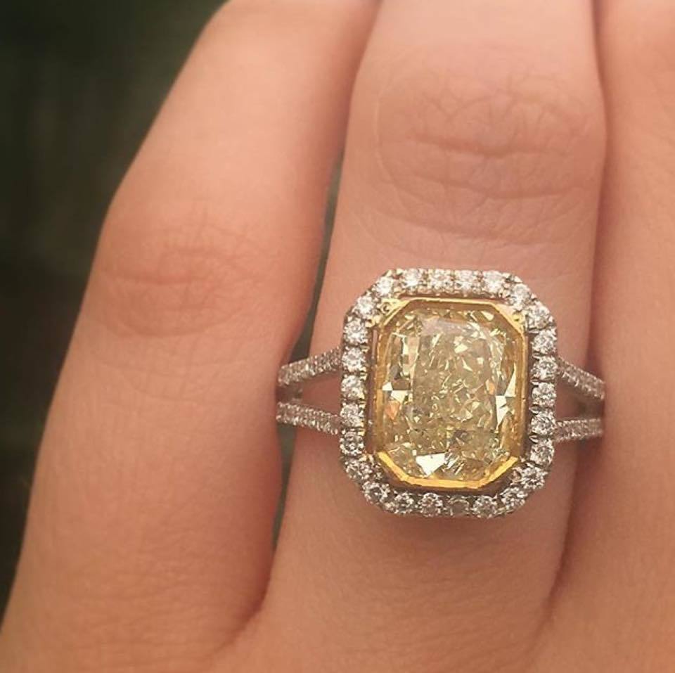 yellow diamond, ring, proposal and engagement