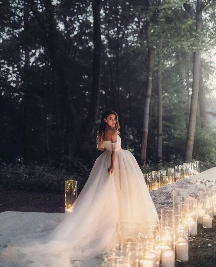 bride, candle, gown and dress