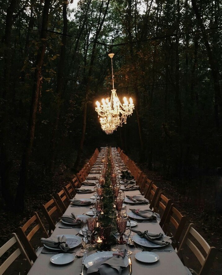 woods, wedding goals, life goals and dinner goals