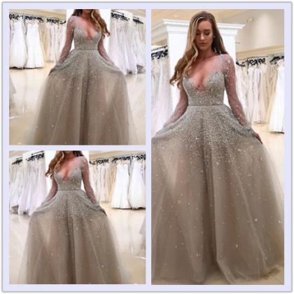 fashion, wedding dresses and deep v