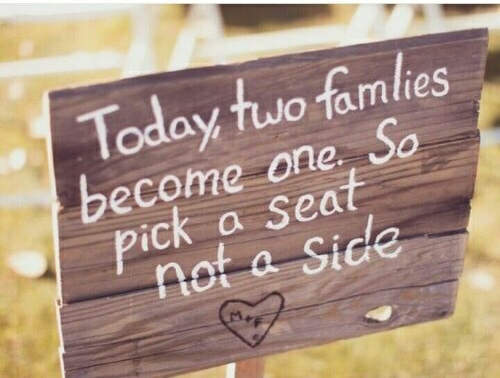family, wedding day and pick a place