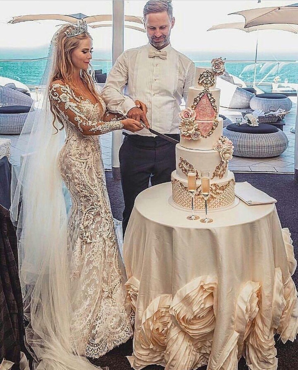marriage, bride, cake and wife