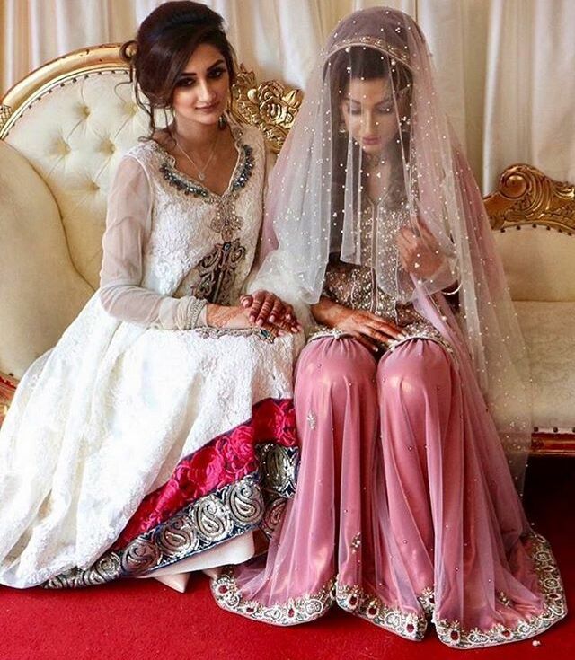 south asian, muslim bride, veil and desi